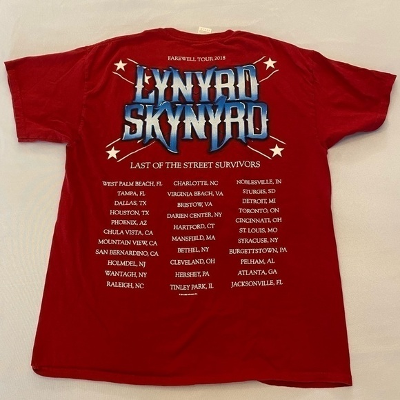 LYNYRD SKYNYRD 2018 Farewell Tour T-Shirt, L - Picture 2 of 5